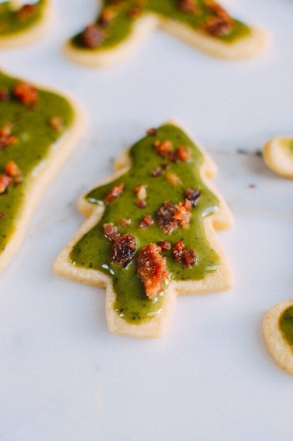 Matcha Bacon Sugar Cookies, by thewoksoflife.com