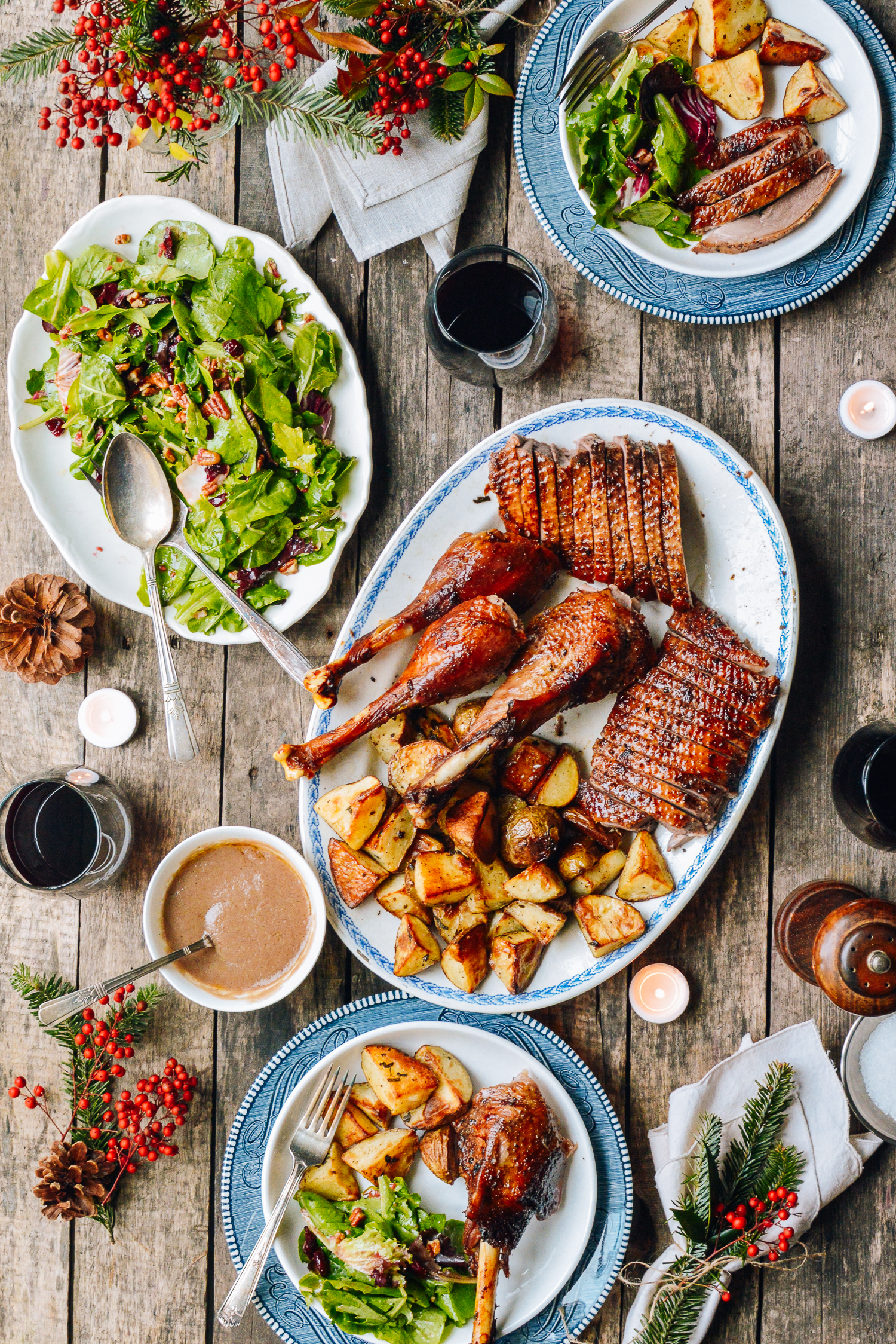 Orange Five-Spice Roast Goose and Potatoes, by thewoksoflife.com