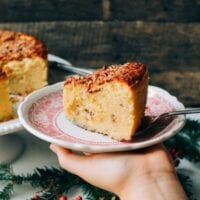 Olive Oil Pecan Rum Cake, by thewoksoflife.com