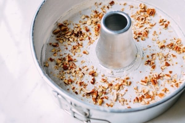 Olive Oil Pecan Rum Cake, by thewoksoflife.com