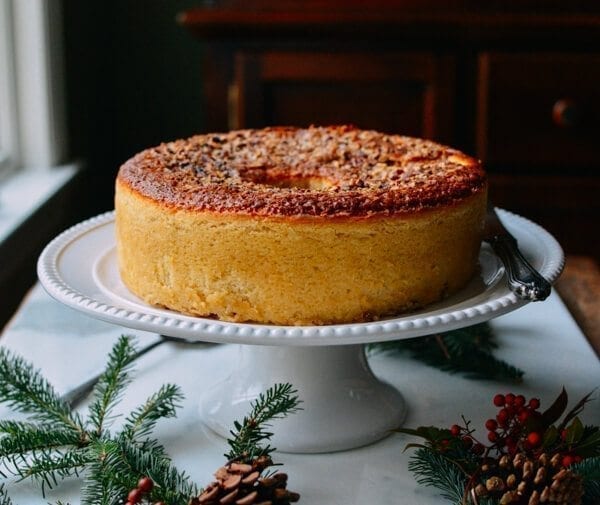 Olive Oil Pecan Rum Cake, by thewoksoflife.com