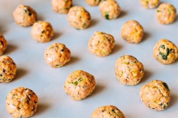 Sausage Balls 2 Ways, by thewoksoflife.com