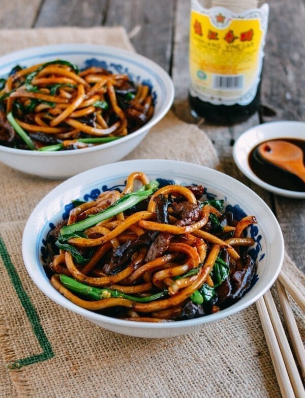 Chinese New year Recipes - Shanghai Fried Noodles, by thewoksoflife.com