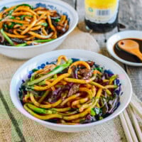 Shanghai fried noodles