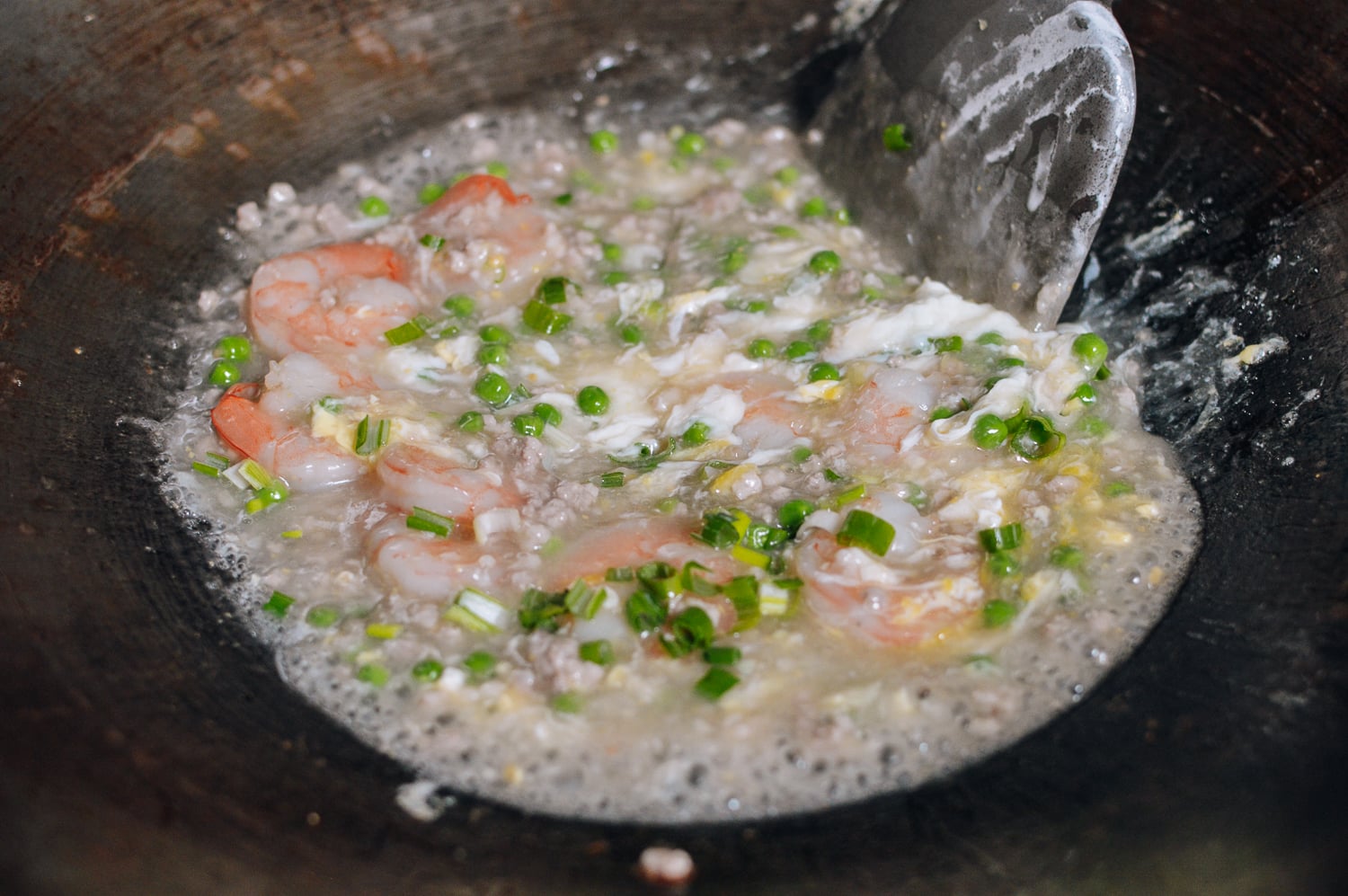 Shrimp with Lobster Sauce, by thewoksoflife.com