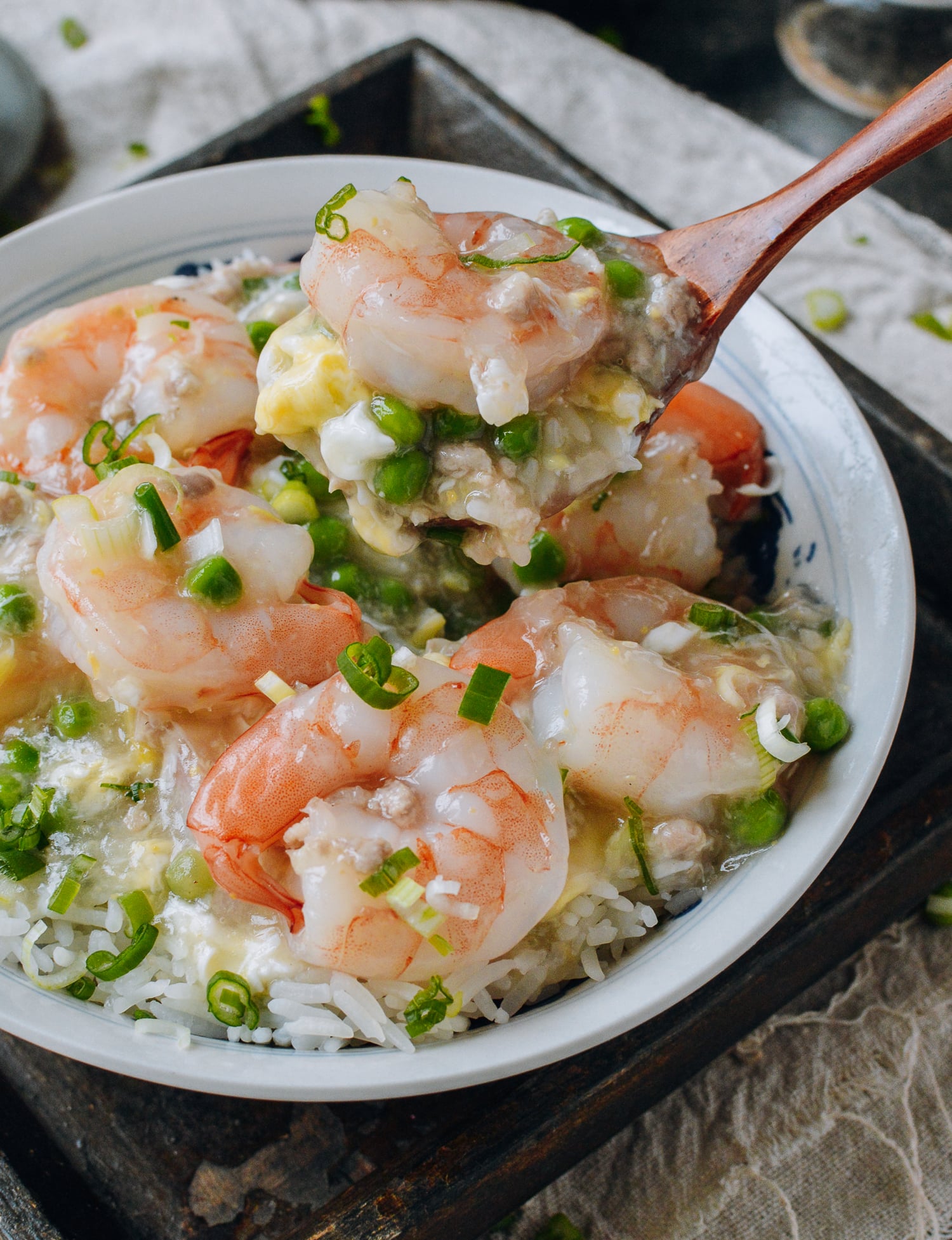 Shrimp with Lobster Sauce, by thewoksoflife.com