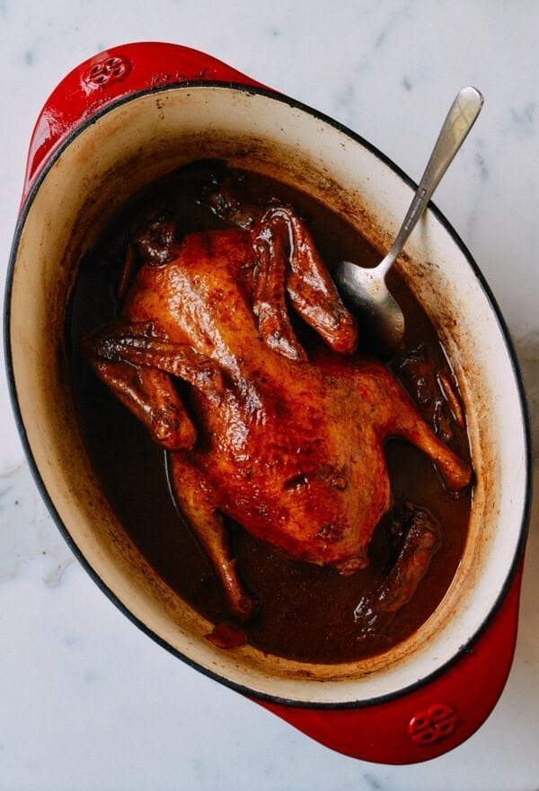 Roasted Braised Duck, by thewoksoflife.com