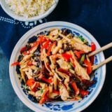 Chicken with garlic sauce