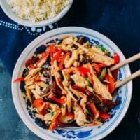 Chicken with garlic sauce