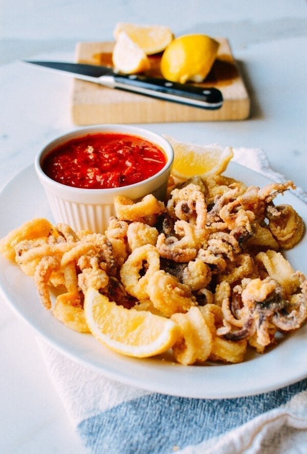 Fried Calamari, by thewoksoflife.com