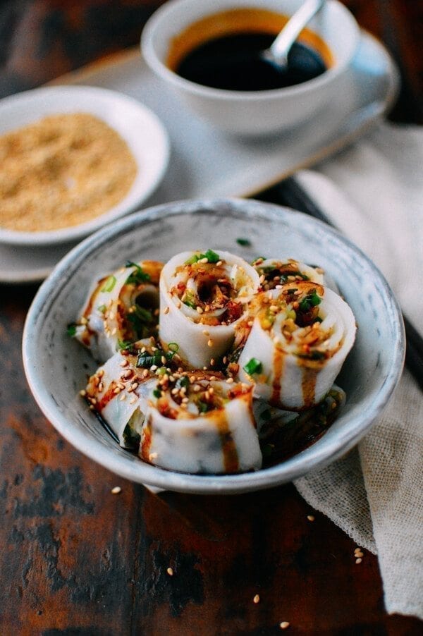 A Cheung Fun Recipe (Homemade Rice Noodles), Two Ways