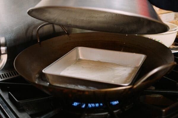 Homemade rice noodles (cheung fun), by thewoksoflife.com