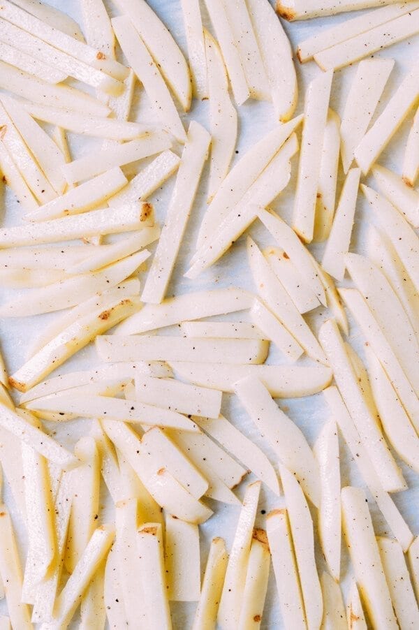 Kimchi Fries, by thewoksoflife.com