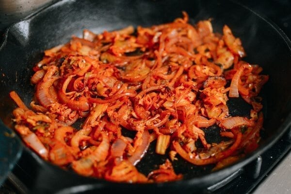 Kimchi Fries, by thewoksoflife.com