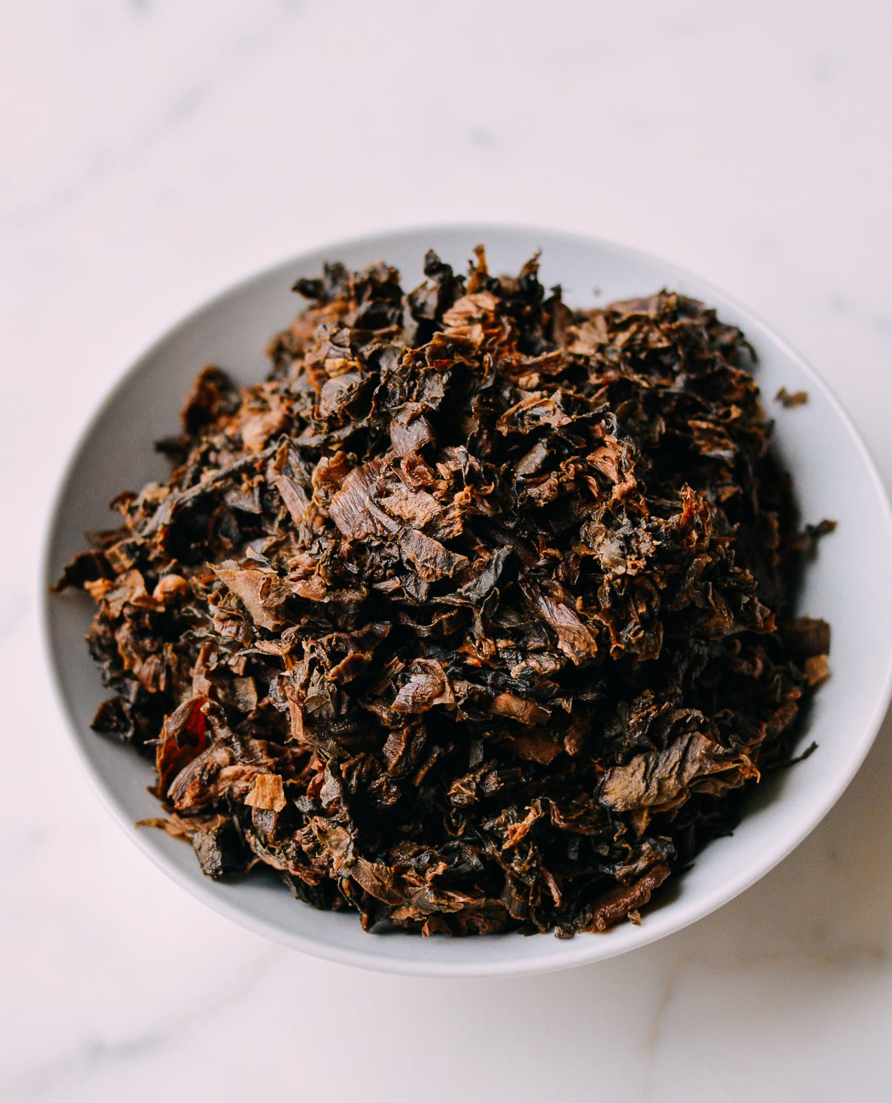 Soaked mei cai or moy choy