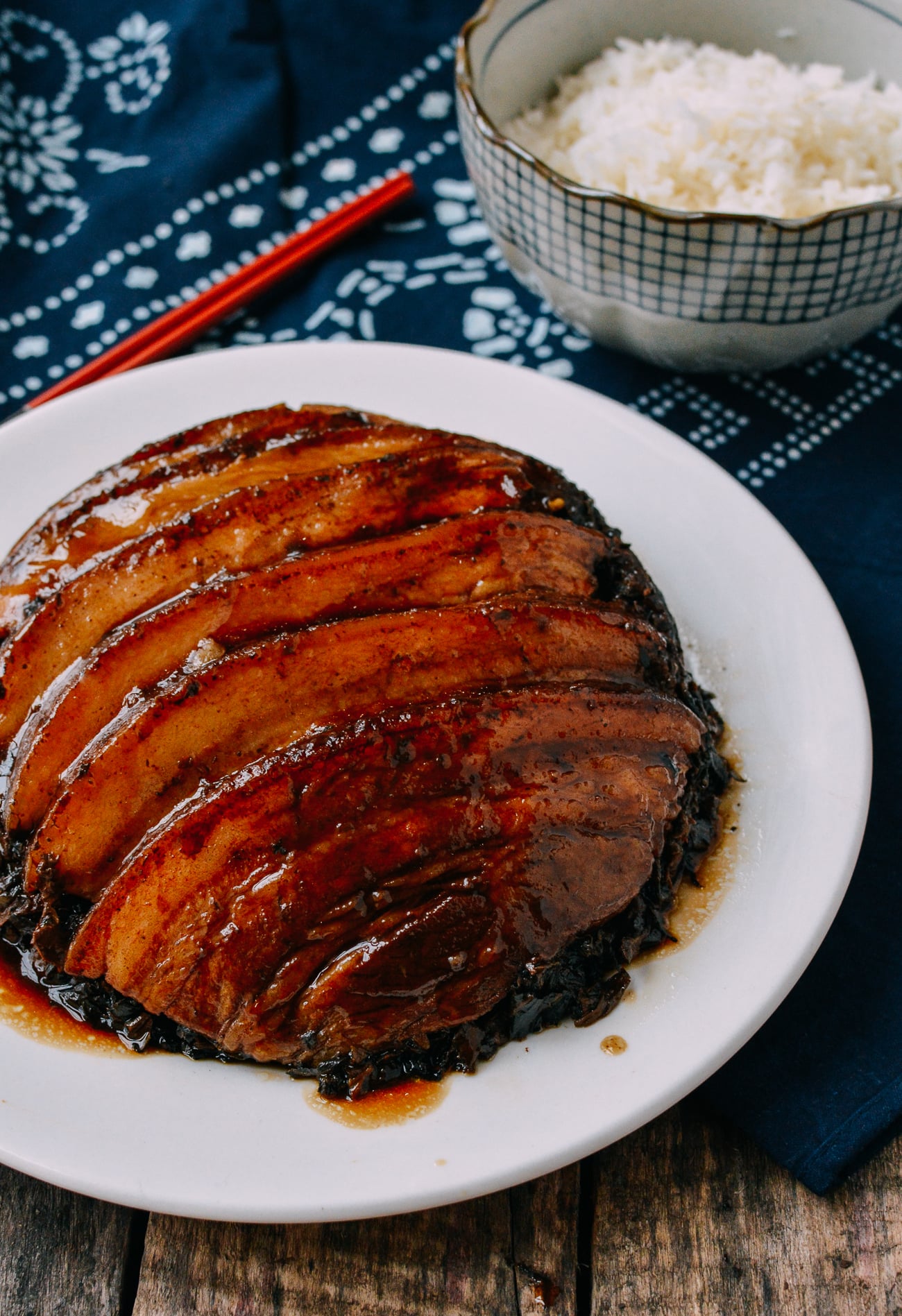 Mei Cai Kou Rou – Steamed Pork Belly w/ Preserved Vegetables