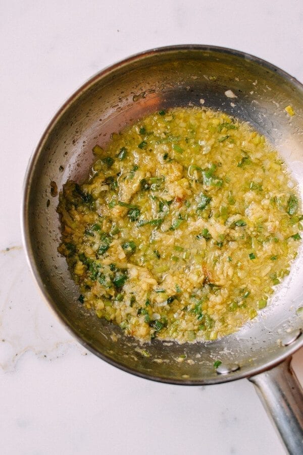 Soy Glazed Chicken Breast with Scallion Ginger Oil, by thewoksoflife.com