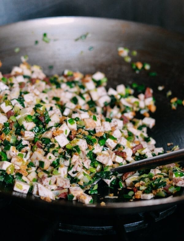 Crispy Taro Cake, by thewoksoflife.com