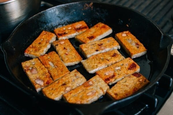 Crispy Taro Cake, by thewoksoflife.com