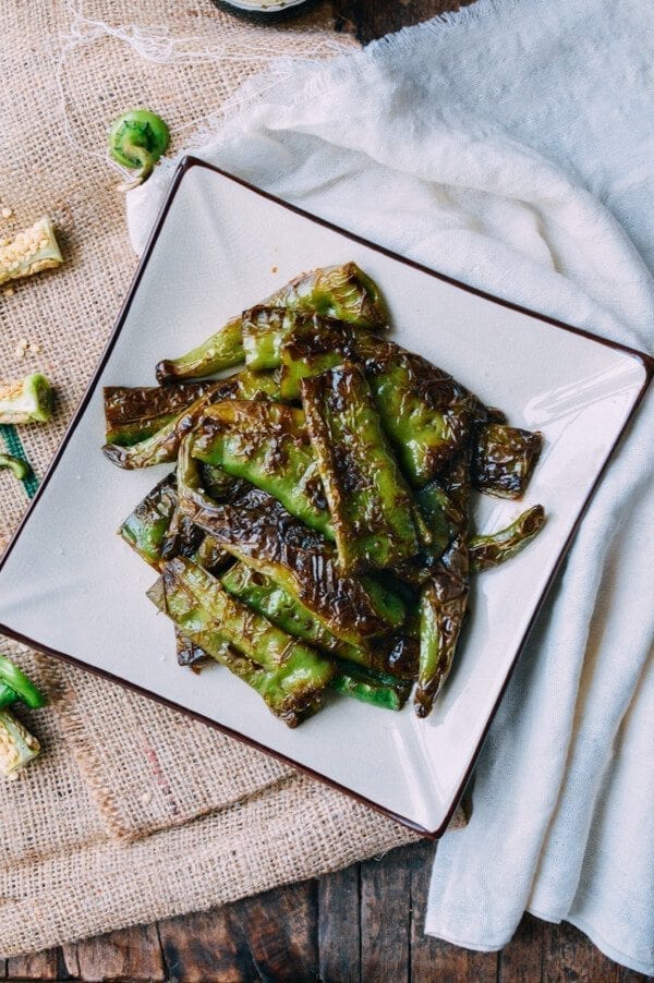 Tiger Skin Peppers, by thewoksoflife.com