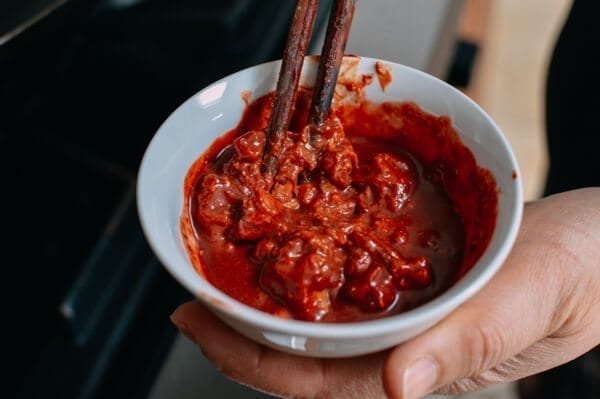 Cantonese Style Braised Pork Belly with Arrowroot, by thewoksoflife.com