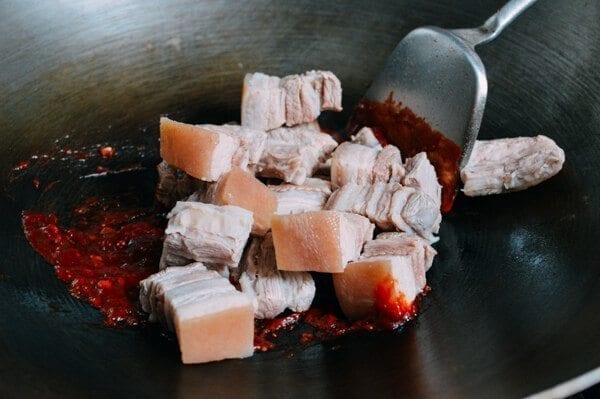 Cantonese Style Braised Pork Belly with Arrowroot, by thewoksoflife.com