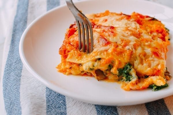 Butternut Squash Lasagna, by thewoksoflife.com