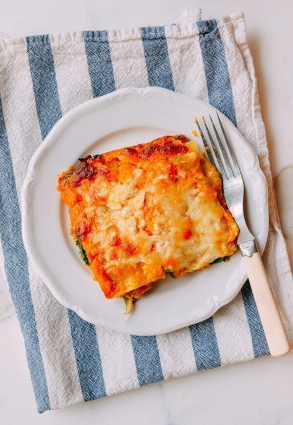 Butternut Squash Lasagna, by thewoksoflife.com