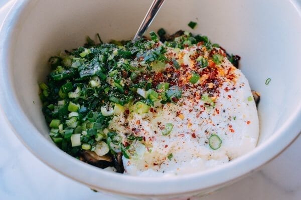 Shiitake Mushroom Tortellini w/ Soy Cream Sauce, by thewoksoflife.com