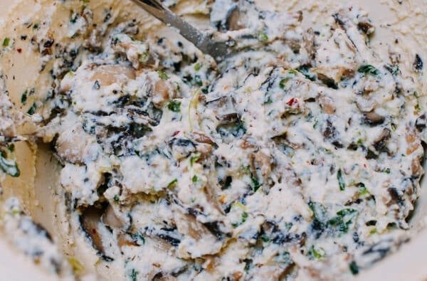 Shiitake Mushroom Tortellini w/ Soy Cream Sauce, by thewoksoflife.com