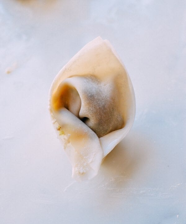 Shiitake Mushroom Tortellini w/ Soy Cream Sauce, by thewoksoflife.com