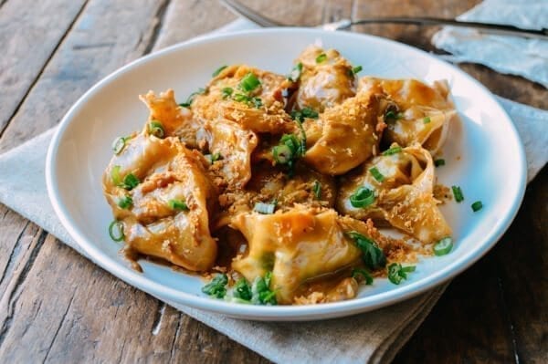 Shiitake Mushroom Tortellini w/ Soy Cream Sauce, by thewoksoflife.com