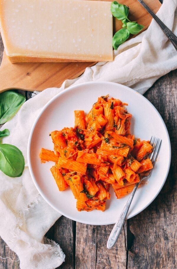 Orange Pasta, by thewoksoflife.com