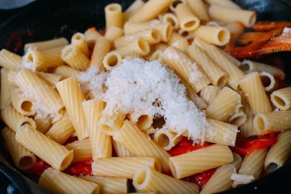 Orange Pasta, by thewoksoflife.com