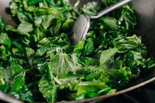 Pea Tips Stir-fry, by thewoksoflife.com