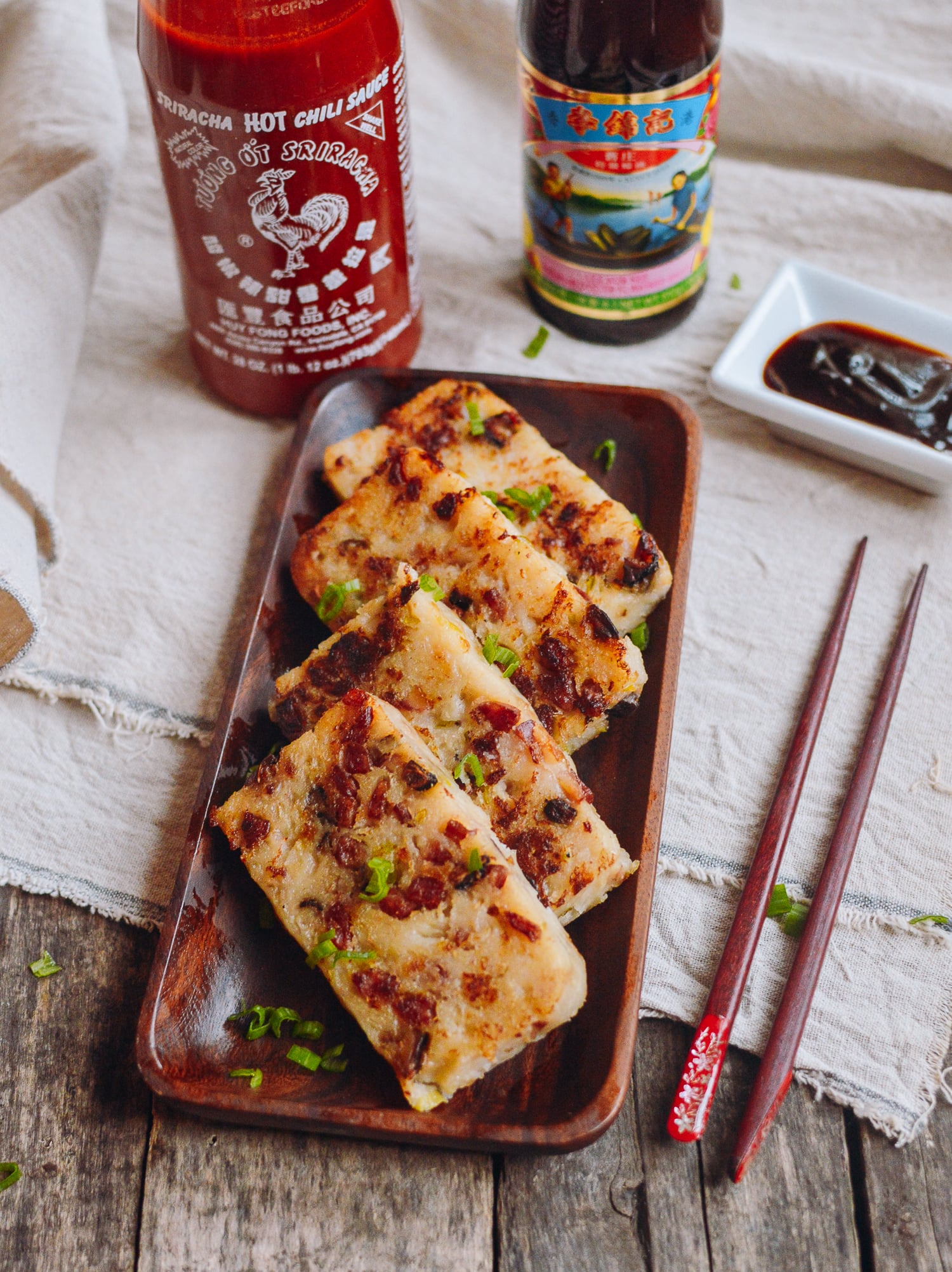 Turnip Cake (Lo Bak Go), by thewoksoflife.com