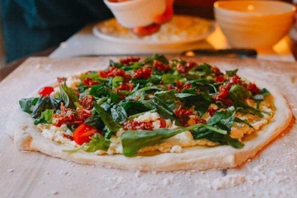 Veggie Pizza, by thewoksoflife.com