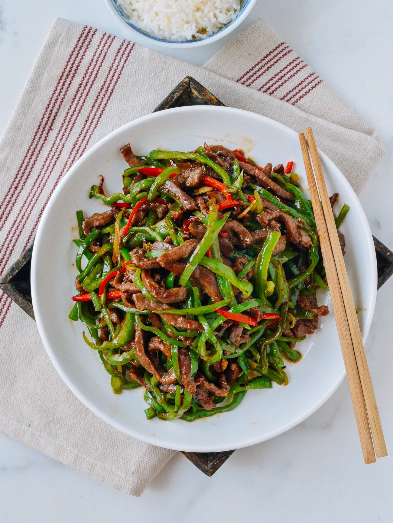 Beef and Pepper Stir-fry, by thewoksoflife.com