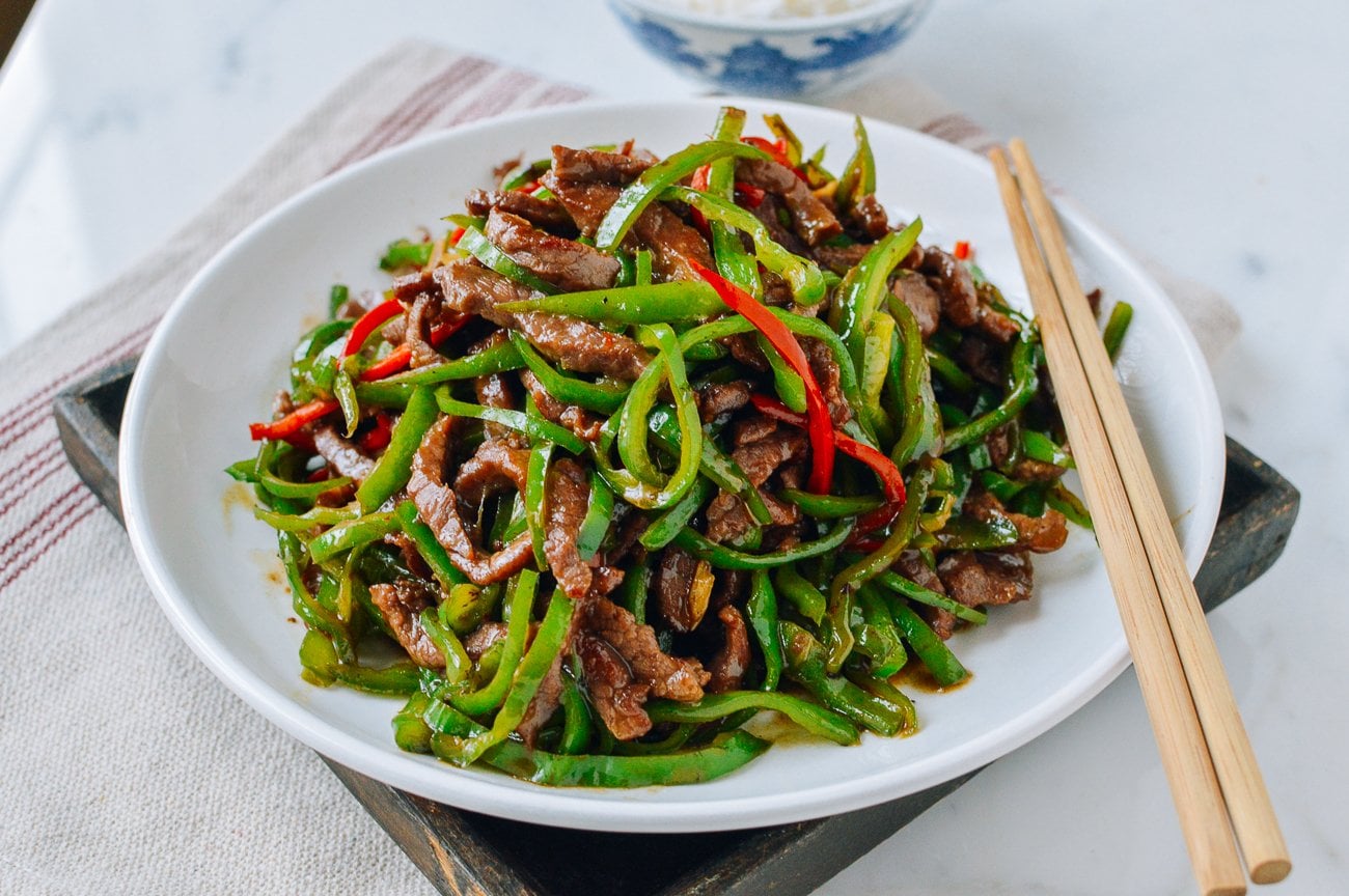 Beef pepper stir-fry