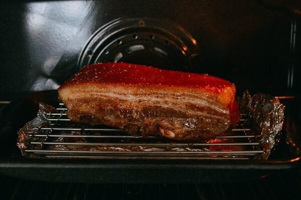 Cantonese Roast Pork Belly, by thewoksoflife.com