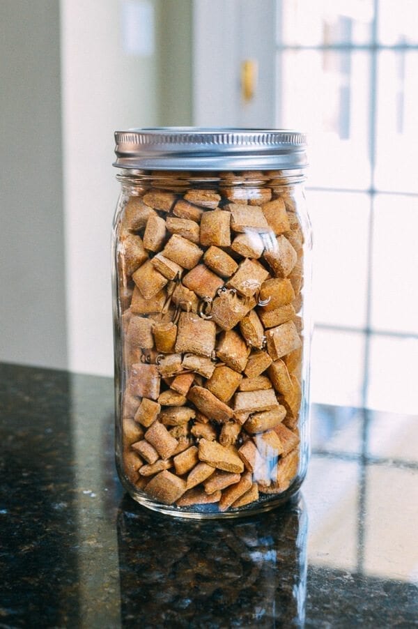 Barley's First Weeks and Puppy Training Treats by thewoksoflife.com 