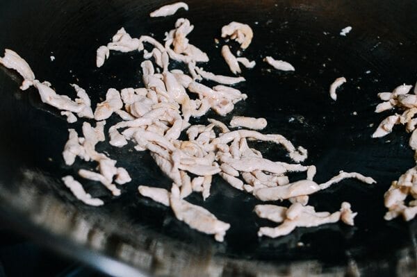 Shanghai Rice Cake Stir-fry w/ Shepherd's Purse, by thewoksoflife.com