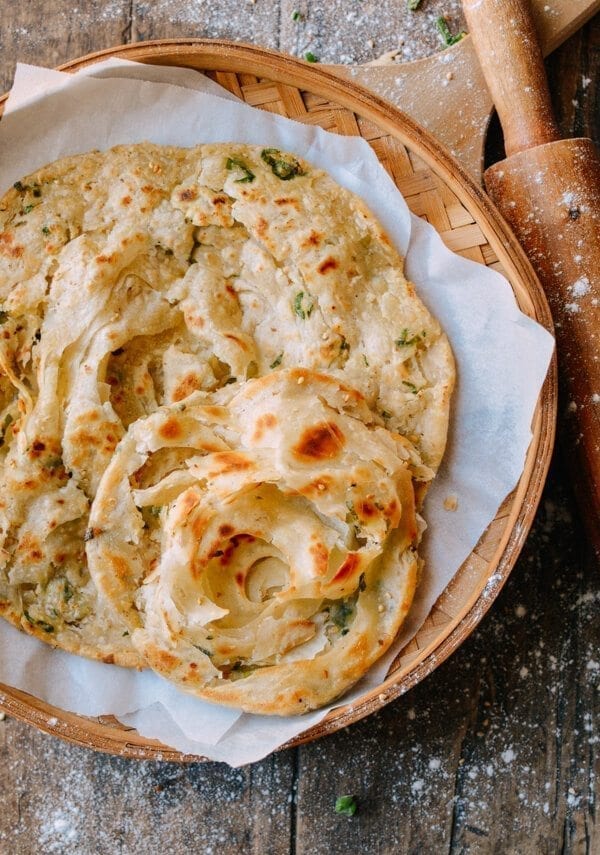 Shou Zhua Bing (Chinese Pancakes), by thewoksoflife.com