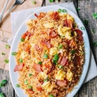 Bacon and Egg Fried Rice, by thewoksoflife.com