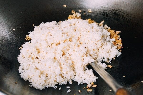 Bacon and Egg Fried Rice, by thewoksoflife.com