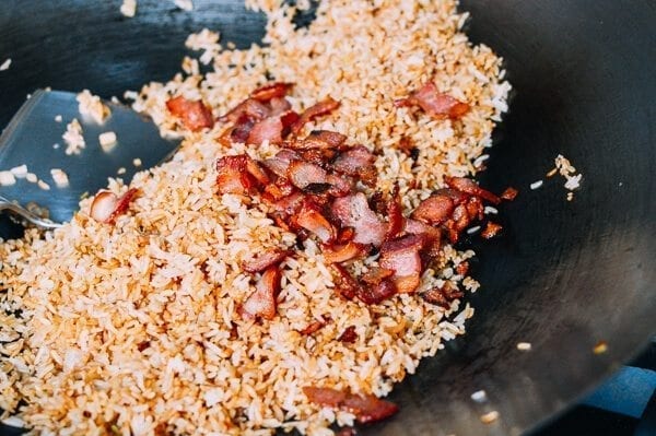 Bacon and Egg Fried Rice, by thewoksoflife.com