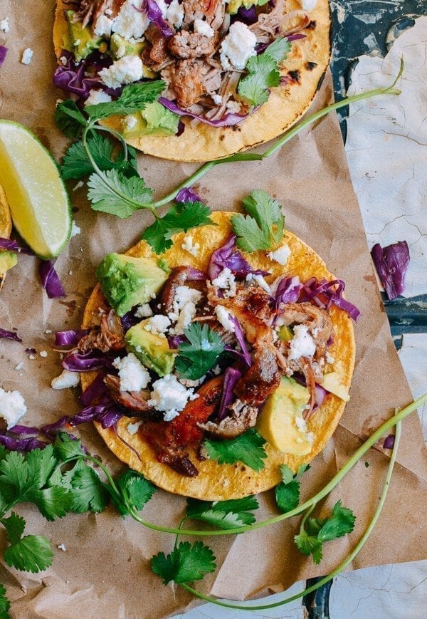 Carnitas Tacos, by thewoksoflife.com