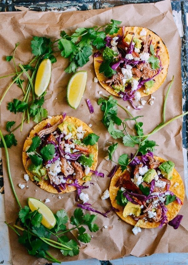 Carnitas Tacos, by thewoksoflife.com