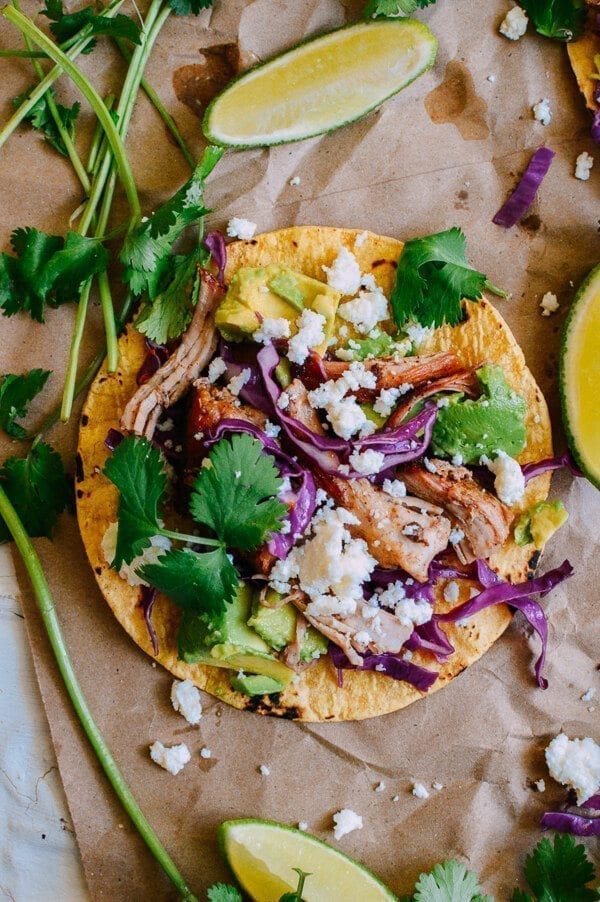 Carnitas Tacos, by thewoksoflife.com