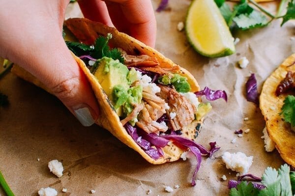 Carnitas Tacos, by thewoksoflife.com